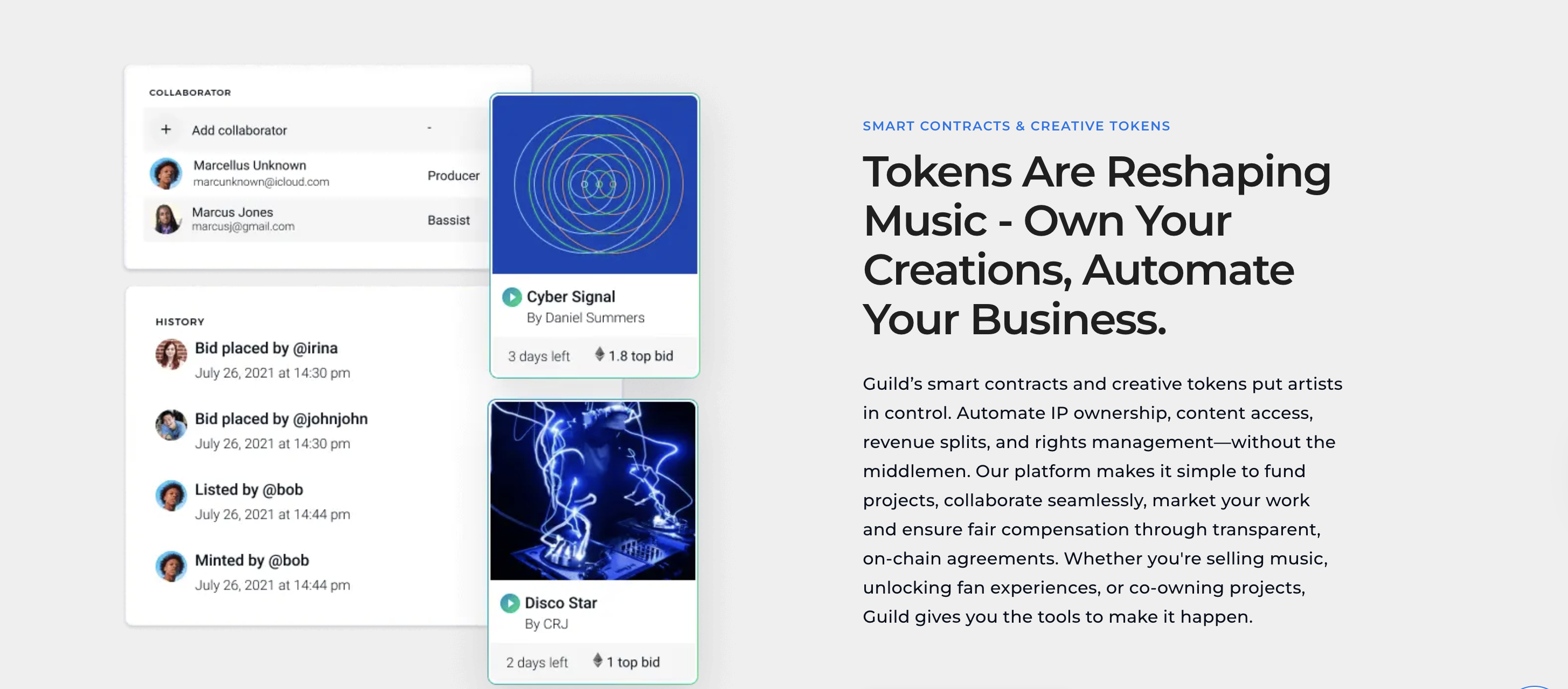 NFT Music Token Minting Platform